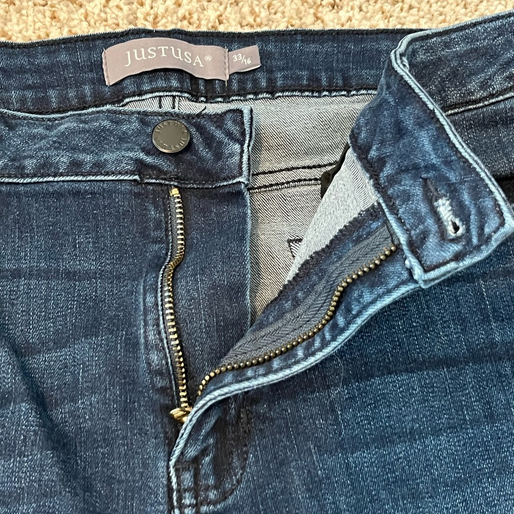 Just USA Dark Blue Flare Jeans - Picture 5 of 9